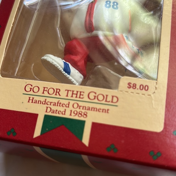 COPY - Vintage 1988 Olympic Santa Claus Go for the Gold Christmas tree ornament… - Picture 15 of 16